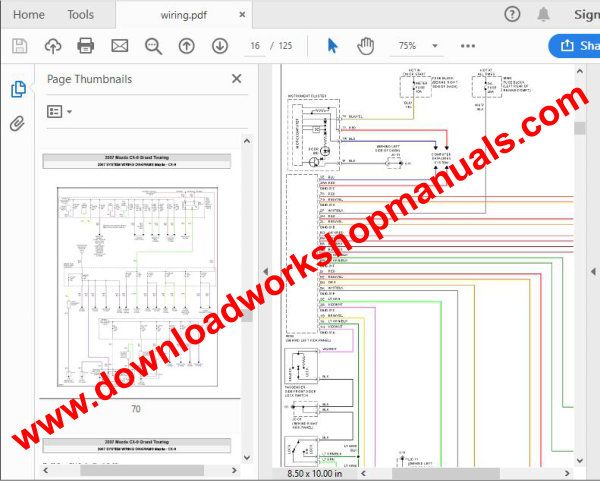 Mazda cx-9 Wiring Diagrams